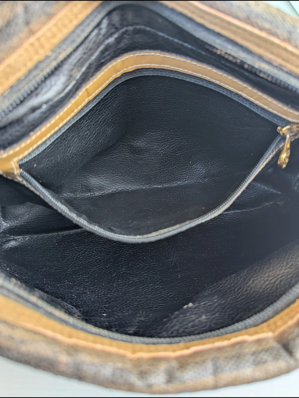 Vintage Fendi Pequin Striped Crossbody